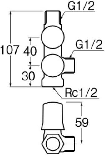 三栄水栓 スマートヘッダー