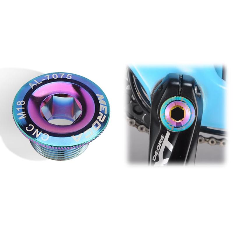 クランクボルト バイククランクキャップ 固定用ボルト 自転車クランクカバー アルミ合金製 耐久性 マウンテンバイククランクボルト ロード自転車用 M20