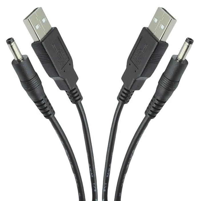 Sound Wave DC4017 オス to Type-A USB-A オス 充電ケーブル 全長 80cm DC電源 変換コネクタ オス メス 外径4.0mm 内径1.7mm アダプター ）ケーブル 0.8m 4017m-USBm