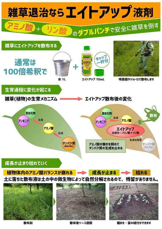 シー・ジー・エス 除草剤 原液タイプ エイトアップ 2L