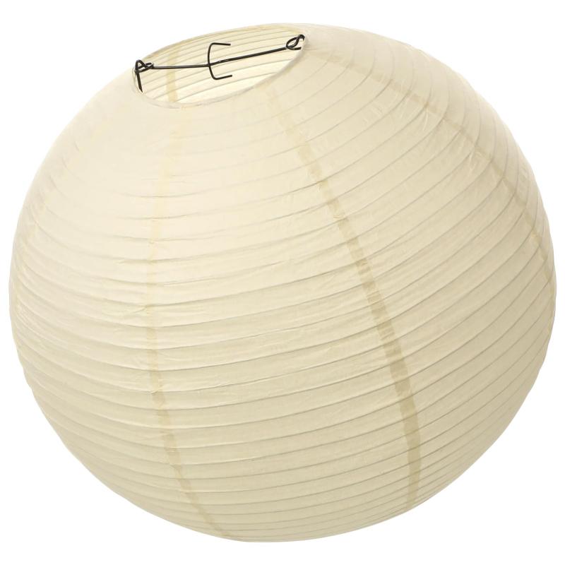 DECHOUS ペンダントランプシェード 和紙 ランプシェード ちょうちん 無地 40cm 照明 カバー ペーパーランタン お盆 お盆飾り 提灯 夏祭り イベント 新盆 初盆 飾り付け 装飾 ベージュ 1個入り