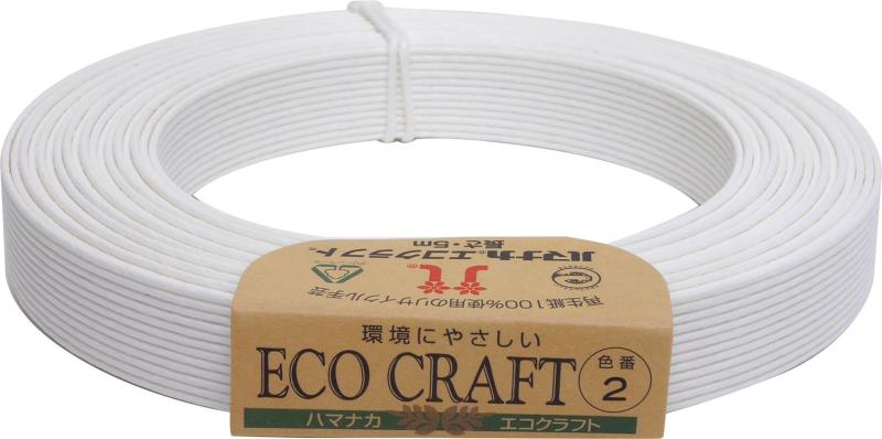Rakuten - ハマナカ エコクラフト col.2 白 5m巻