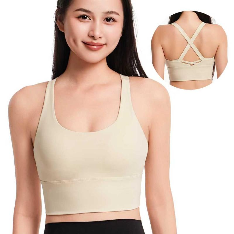 Rakuten - [Aromira] スポーツブラ 揺れない ブラジャー スポーツブラジャー ヨガ ノンワイヤー ナイトブラ フィットネス 通気性 吸汗速乾 しっかりサポート レディース ハイサポート カップ付き 中学生