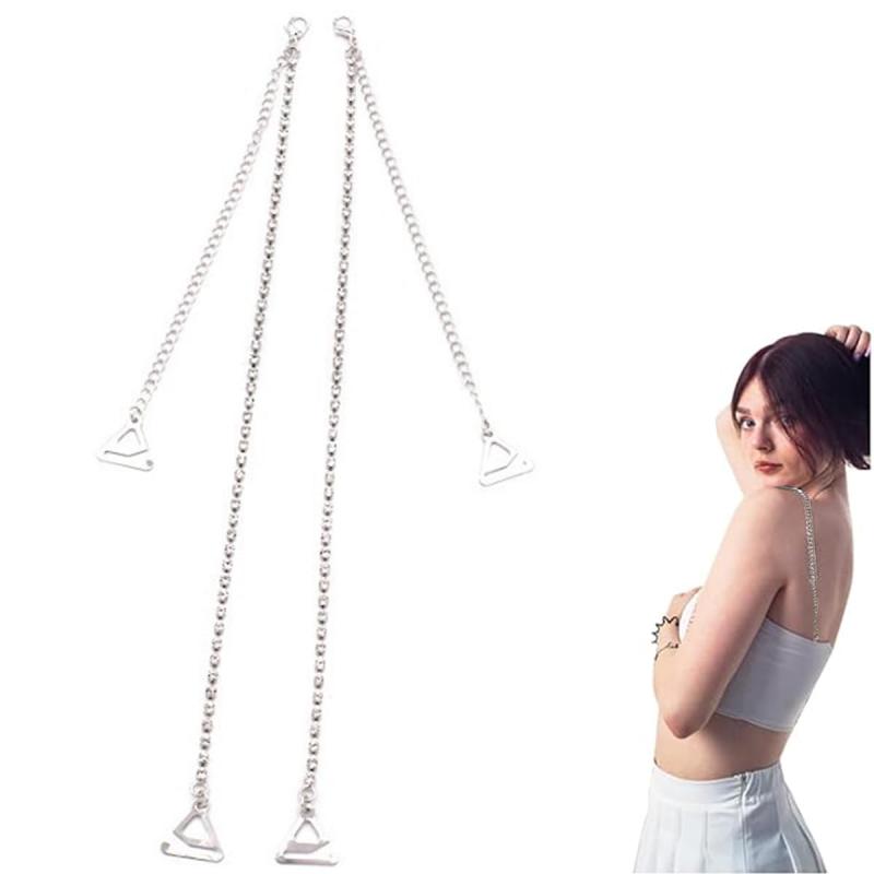 [WISHOW] ブラストラップ ストラップ 調整可能 レディーズ 肩ひも 調整 パールショルダーストラップ おしゃれ ブラストラップ 紐 滑り止めブラジャー肩紐