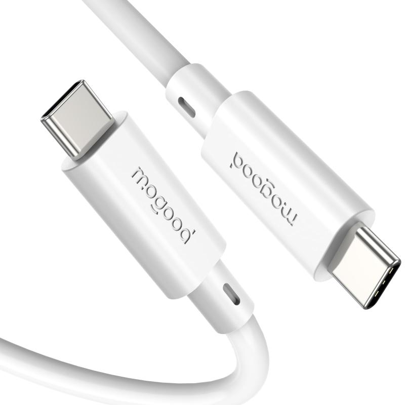 MOGOOD USB Cケーブル10Gbps、60W PDの速い充電ケーブル、4K@60Hzビデオ出力 MacBook Pro、iPad Pro、ギャラクシー S24、デルのモニター、充電器のための USB C 3.1 Gen 2 コード