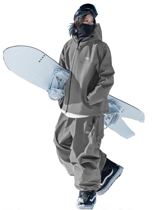 [MARUYUKI] スノーボードウェア スキーウェア 2026モデル 機能性充実 ベンチレーション 動きやすい ビッグサイズ 男女兼用 上下セット 耐水圧20,000mm