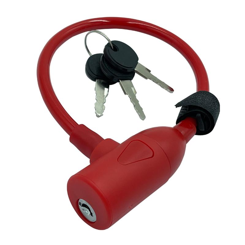 ゴリン 自転車 ワイヤーロック [電動アシスト自転車バッテリーロック] バッテリー盗難対策 G230W ブラック 小