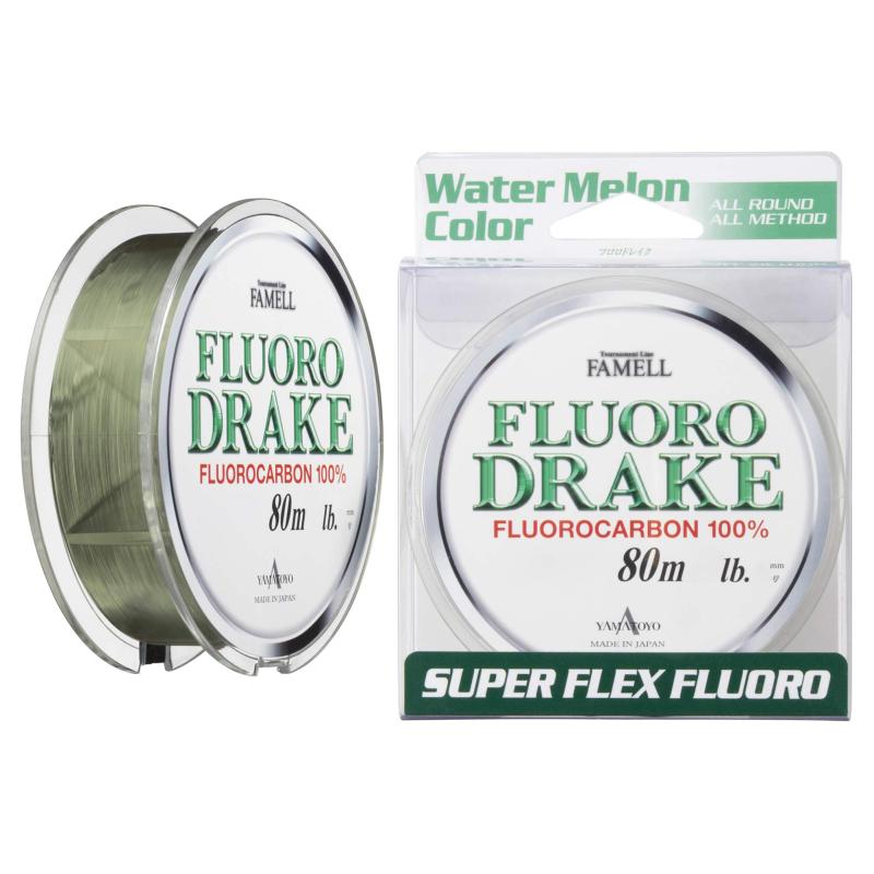 Rakuten - ヤマトヨテグス(YAMATOYO) ライン フロロカーボン フロロドレイク FLUORO DRAKE 80m ウォーターメロン