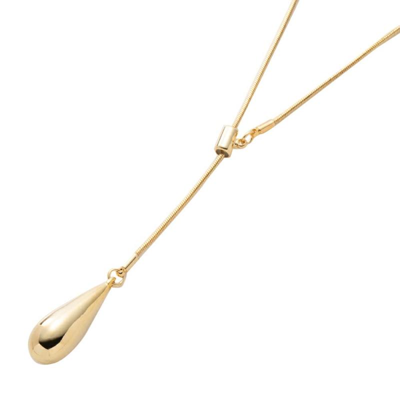 Cream dot． クリームドット ネックレス レディース 人気 金属アレルギー ニッケルフリー 18kコーティング ロング ヴィンテージ調 マット 艶消し スネークチェーン メタル ドロ
