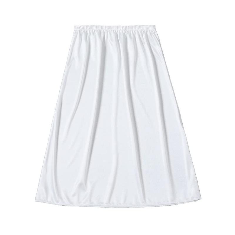 [nobistar] ペチコート ロング 透けない 涼しい スカート 35 50 60 75 丈 さらっと UVカット ベージュ 白 黒