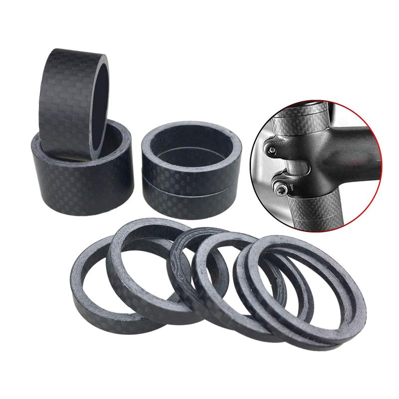 PLATT ヘッドセットスペーサーフルカーボン 3K 光沢/つや消し 口径 28.6mm 10Pcs 1 1/8" 2mm/3mm/5mm/10mm/15mm/20mm ロードバイクやマウンテンバイクに適しステム スペーサー