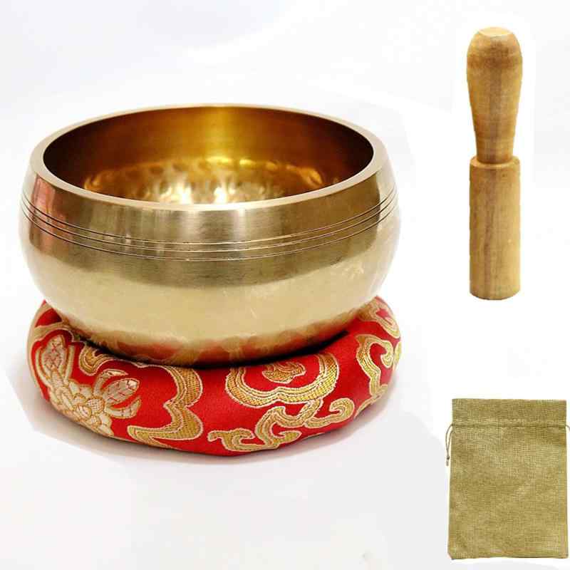 3点セットおりん 仏具 直径8cm ミニ おりんセット 仏壇 りん綺麗な音色 おりん 真鍮製ペット 携帯便利 りん棒 座布団 法要 小物 仏具セット