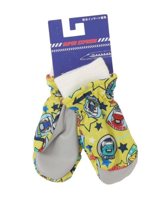 JR 新幹線 シンカンセン 耐水圧5000mm ジョイントパーツ 滑り止め付き ミトン スノーグローブ 手袋 144356