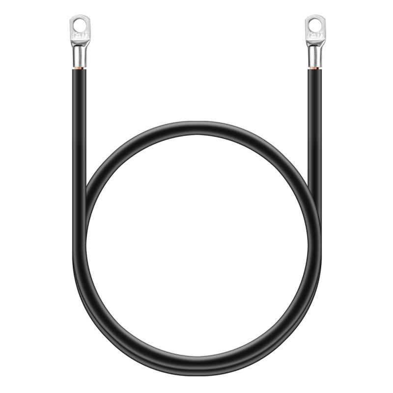 SHIERLENG 4 AWG のゲージ 25mm2 電池ターミナル コネクター、1m 赤が付いている力電池インバーター ケーブル + 自動車、オートバイ、海兵隊員、ボートのための黒い純粋な銅電池の鉛ワイヤー