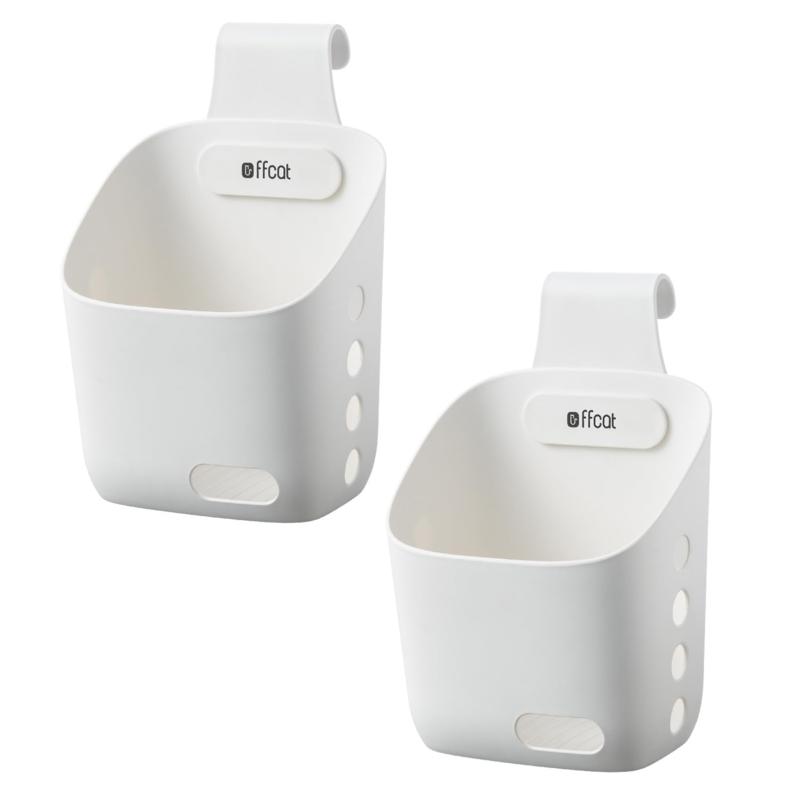 ELECTRO-WEIDEWORLD お風呂ラック 吊り下げ 2個 お風呂バスケット 引っ掛け お風呂バスラック タオルバーに取り付け 連結 大容量 シャンプーラック 浴室収納 浴室用ラック バスルームバスケット