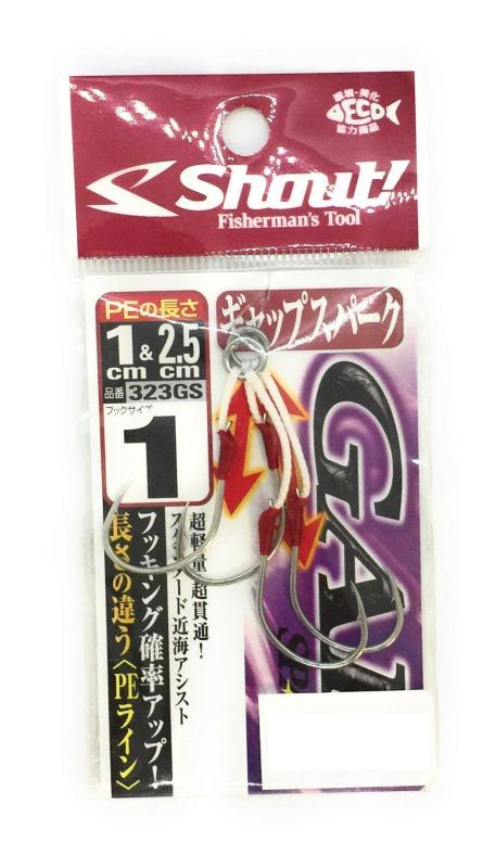 Rakuten - シャウト(Shout) 323GS ギャップスパーク フック 釣り針