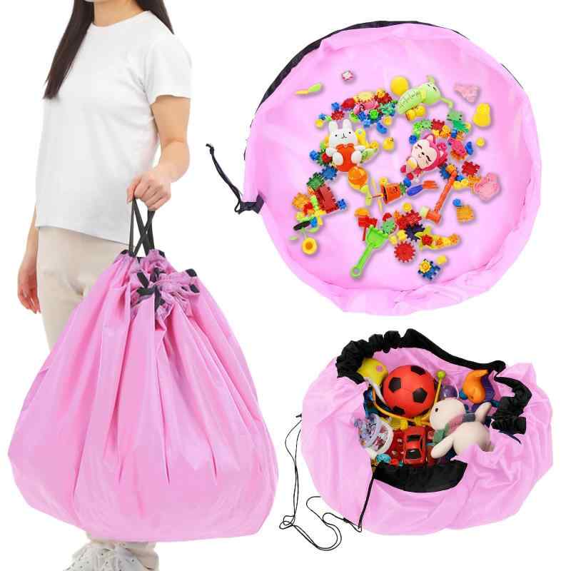 FISH-BOMB おもちゃ 収納 レゴ 大容量 積み木 袋 レジャーシート プレイマット