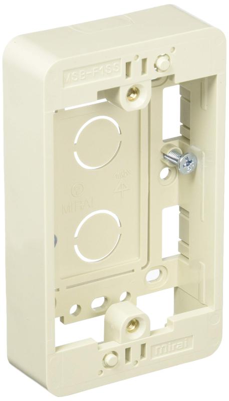乐天商城 - 未来工業 モール用スイッチボックス Fタイプ 1ヶ用 MSB-F1 型式:MSB-F1SS
