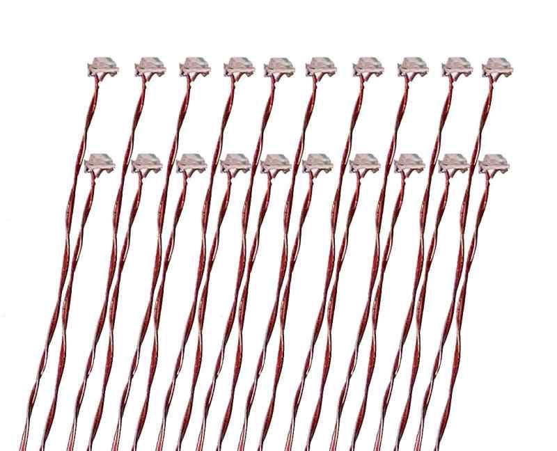 チップLED0603(1608) 0.16mm配線済み。20組。ジオラマ プラモデル ミニカー 鉄道模型などへの電飾向け。3V,5V,12V用抵抗3種60本付属。