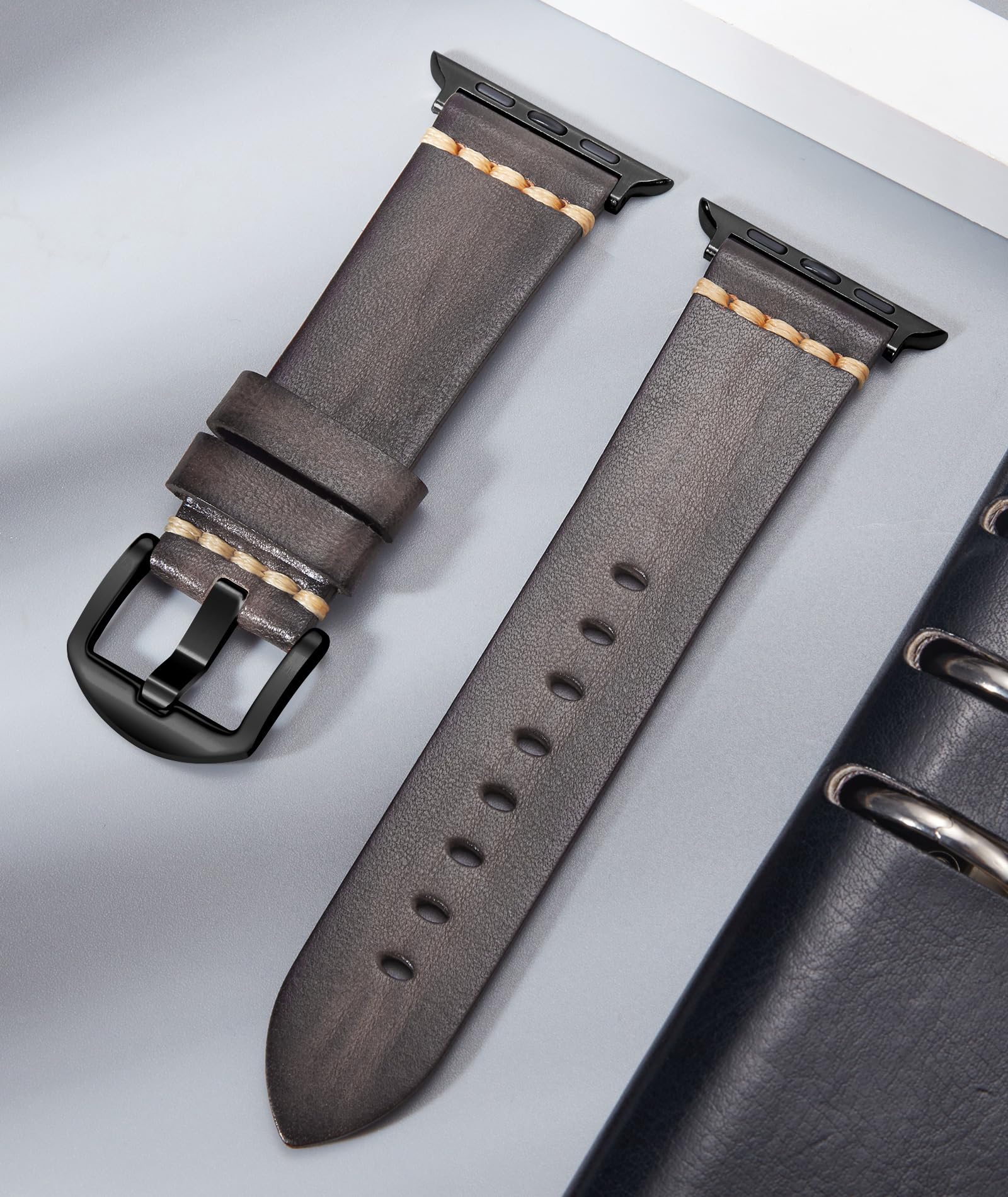 【送料無料】コンパチブル Apple Watch バンド 本革 38mm 40mm 41mm 42mm 44mm 45m...