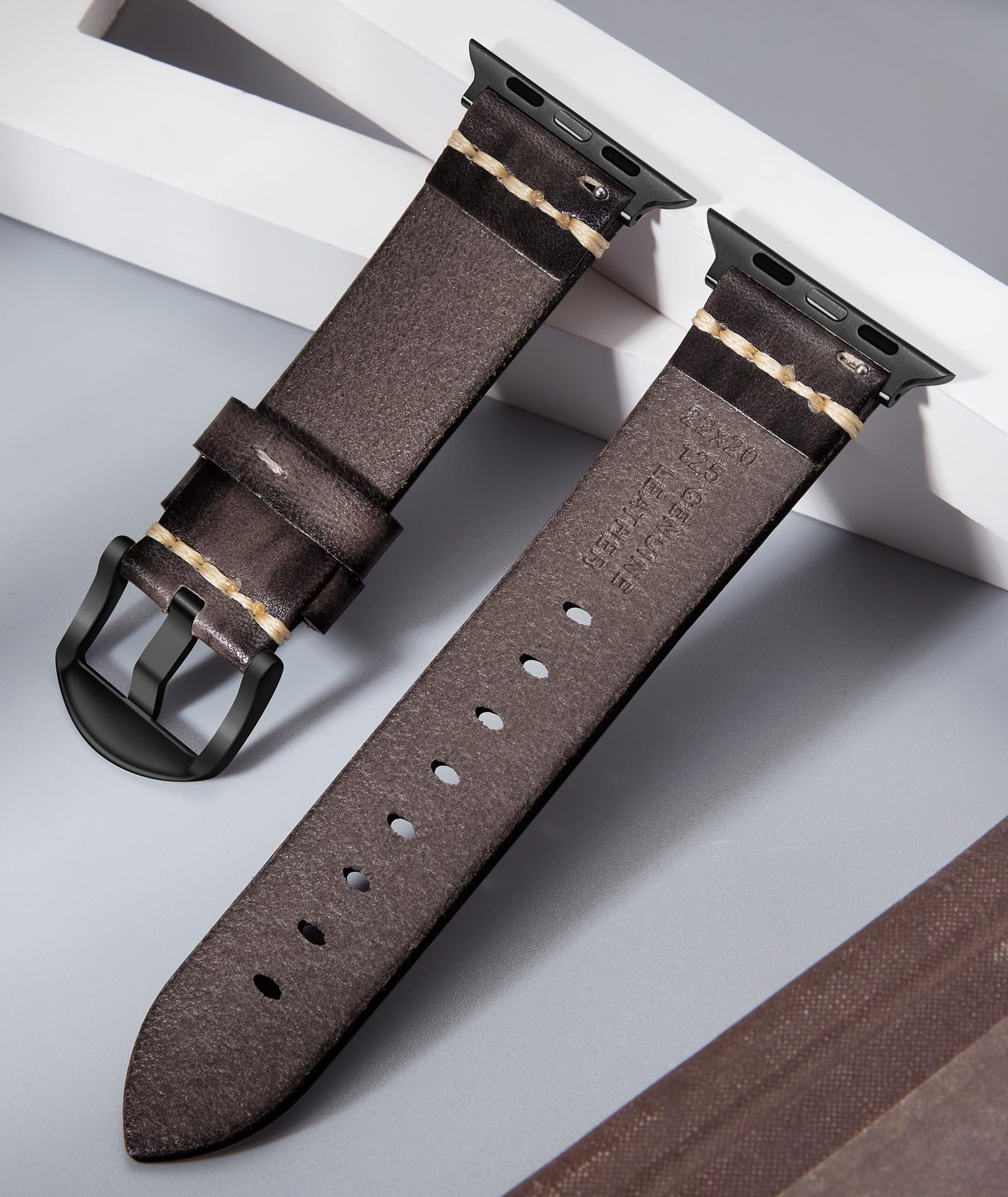 【送料無料】コンパチブル Apple Watch バンド 本革 38mm 40mm 41mm 42mm 44mm 45m...