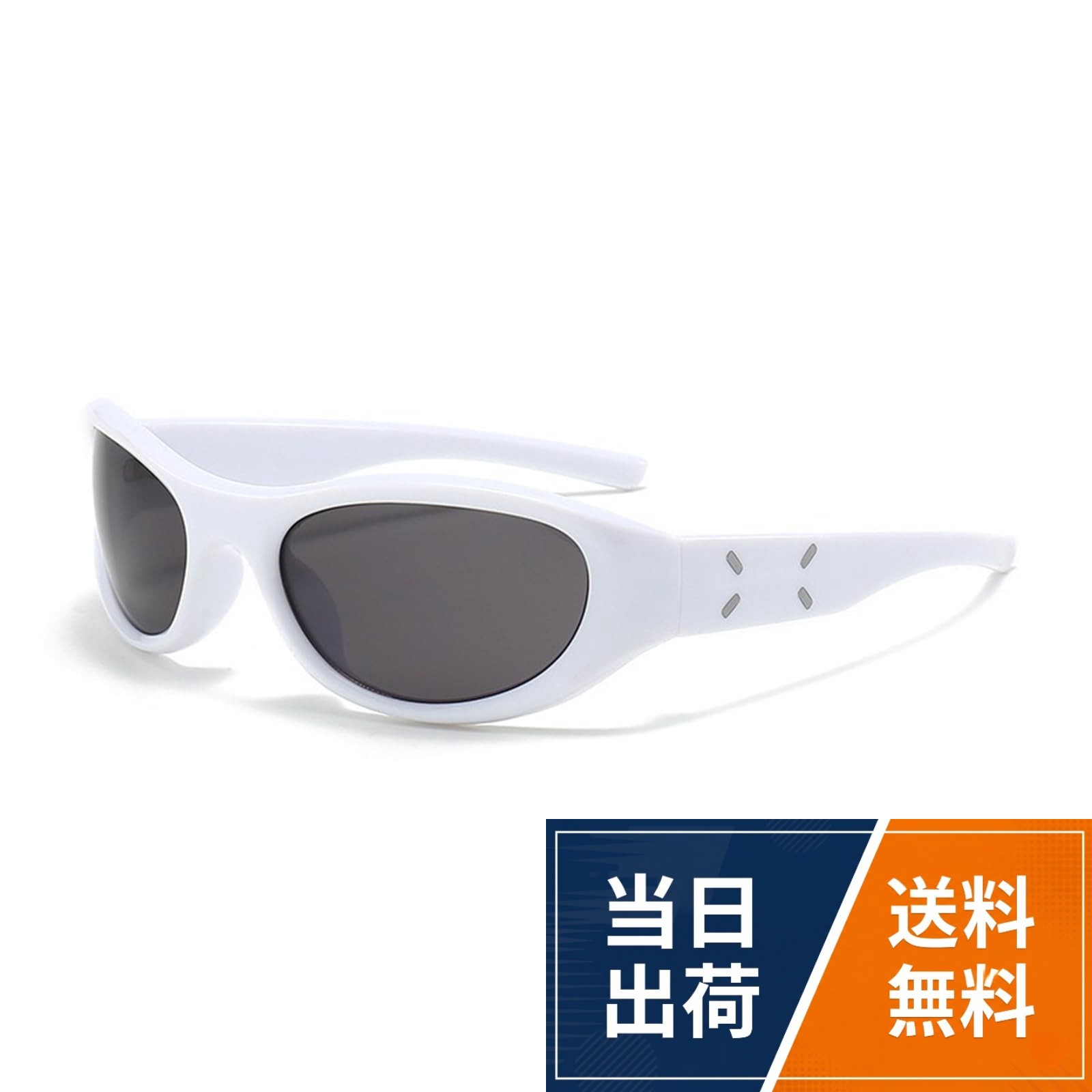 【送料無料】[Karsaer] 偏光サングラス キャッツアイ Y2K 未来感デザイン UV400 紫...