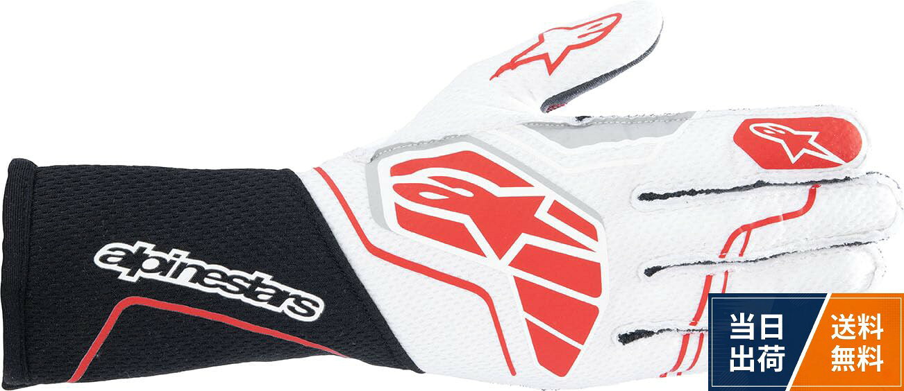■4輪用レーシンググローブ。■FIA8856-2018公認alpinestars(アルパインスターズ) TECH-1 ZX V4 GLOVES BK/W/R M 3550224-123-M / レーシング / M