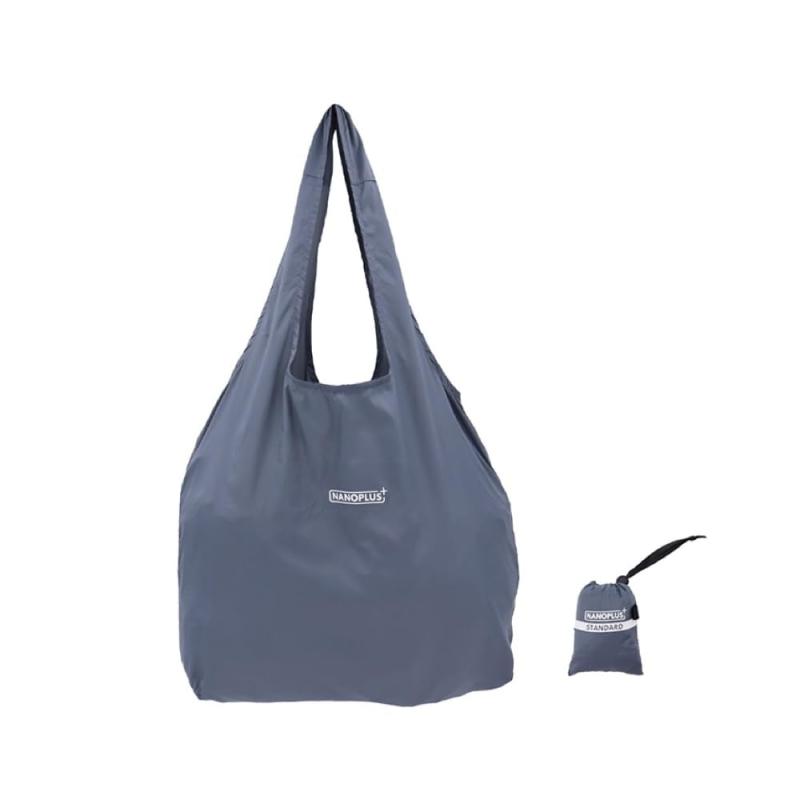 [NANOPLUS] エコバッグ ナノプラス 単色シリーズ コンパクト 折りたたみ マチ付き 大容量 買い物 袋 軽量 おしゃれ 丈夫 マイバッグ 撥水 メンズ レディース