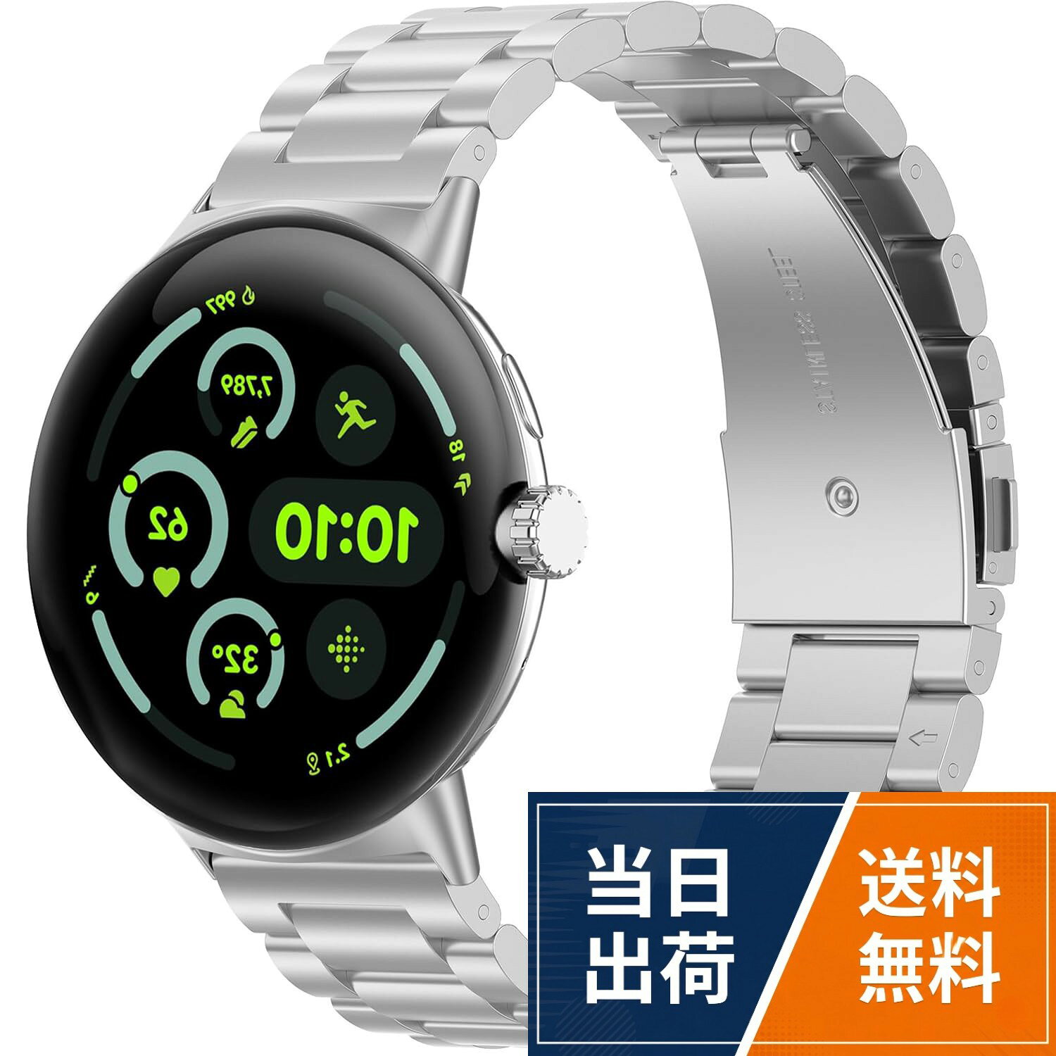 【送料無料】[GYOKUYU] コンパチブルGoogle Pixel Watch 4/3/2/1 41mm バンド ステンレス材質 グーグル ピクセルウォ…