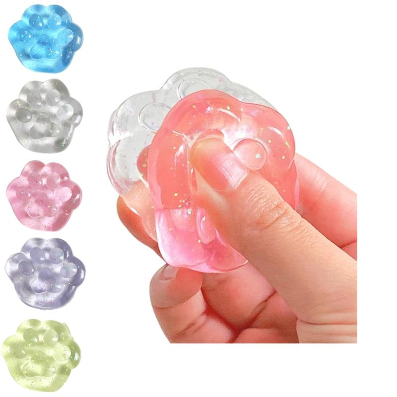 肉球 スクイーズ 5個セット ストレス解消 グッズ ストンエス 習慣 イライラ解消グッズ