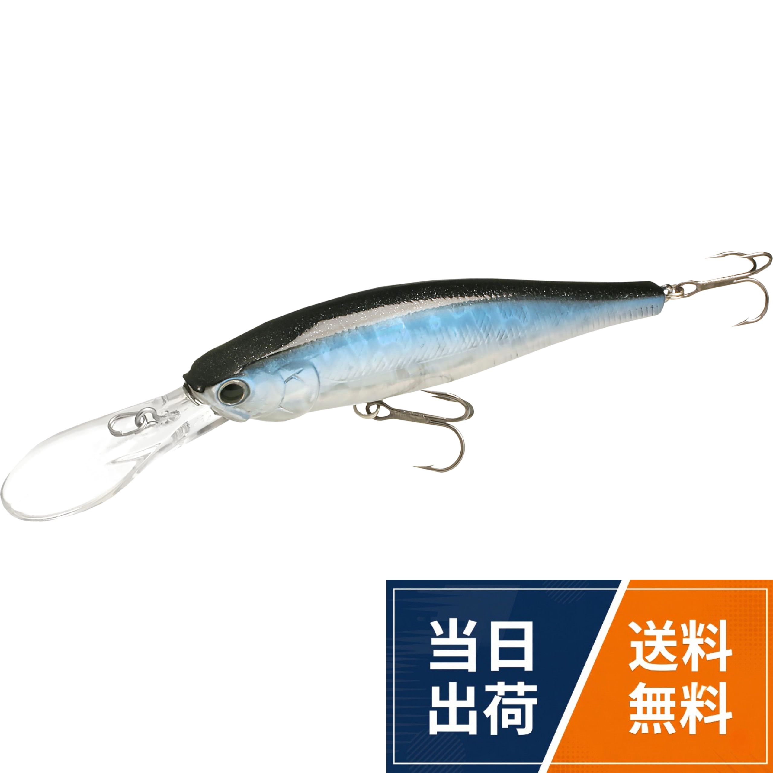 Pointer 100DD (B'Freeze 100LB)。全長：100mm (4")。重量：16.5g(3/8oz)。タイプ：サスペンドラッキークラフト (LUCKY CRAFT) ポインター 100DD (ビーフリーズ 100LB サスペンディング) バス用 / 100DD