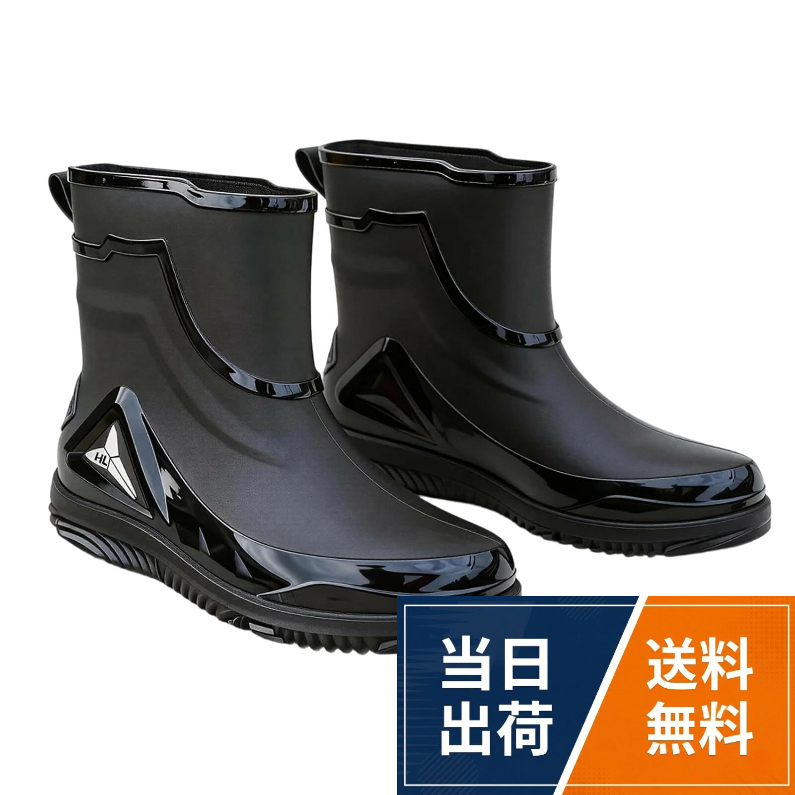 【送料無料】[Joyasslly] レインブーツ レディース メンズ 雨靴 レインシューズ 防水シューズ 短靴 ショートブーツ 軽量 おしゃれ レースアップ 滑り止め 晴雨兼用 台風 梅雨対策 災害対策 通