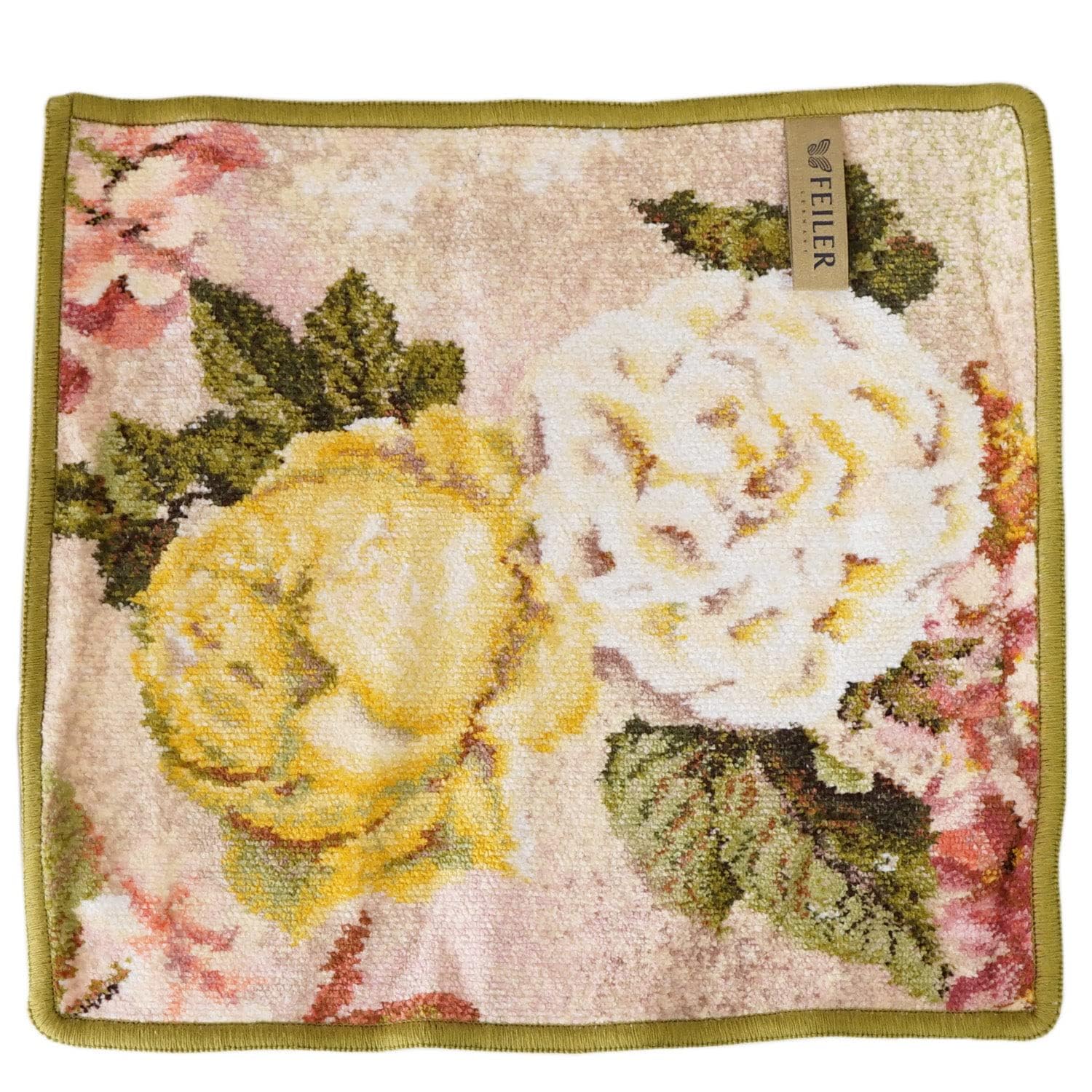 selectableの【送料無料】フェイラー ハンカチ ハンドタオル レディース 30cm×30cm シークレットガーデン グリーン [並行輸入品]｜アングル2