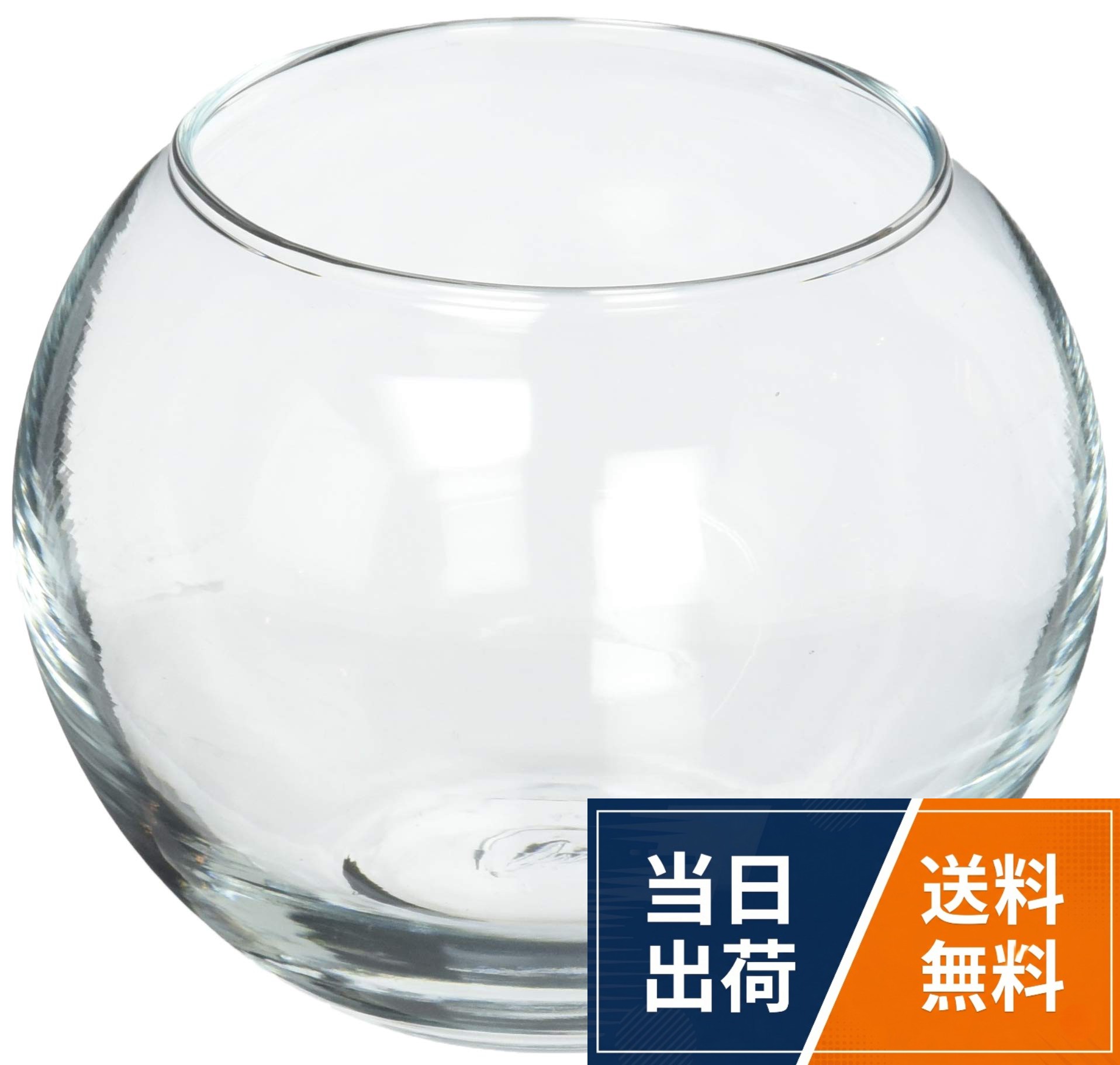 中国。Φ9.5XH8.0 口径Φ7cm。素材:ガラス東京堂(Tokyodo) ガラス花器 グラスボール GL000364 / コンテンポラリー / Φ9.5XH8.0