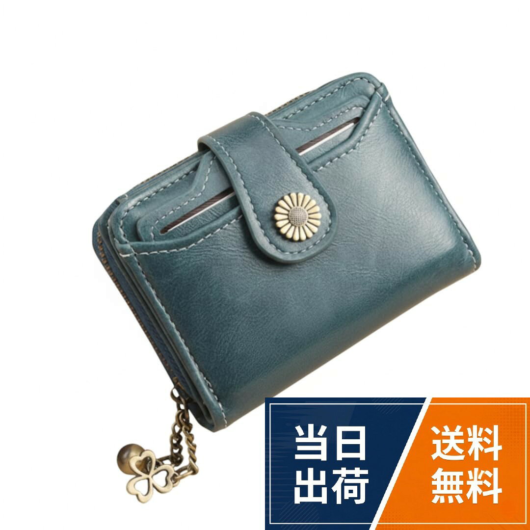 【送料無料】[ZELEN] 財布 レディース ミニ財布 PUレザー 二つ折り コンパクト スキミング防止 小銭入れ じゃばら パスケース
