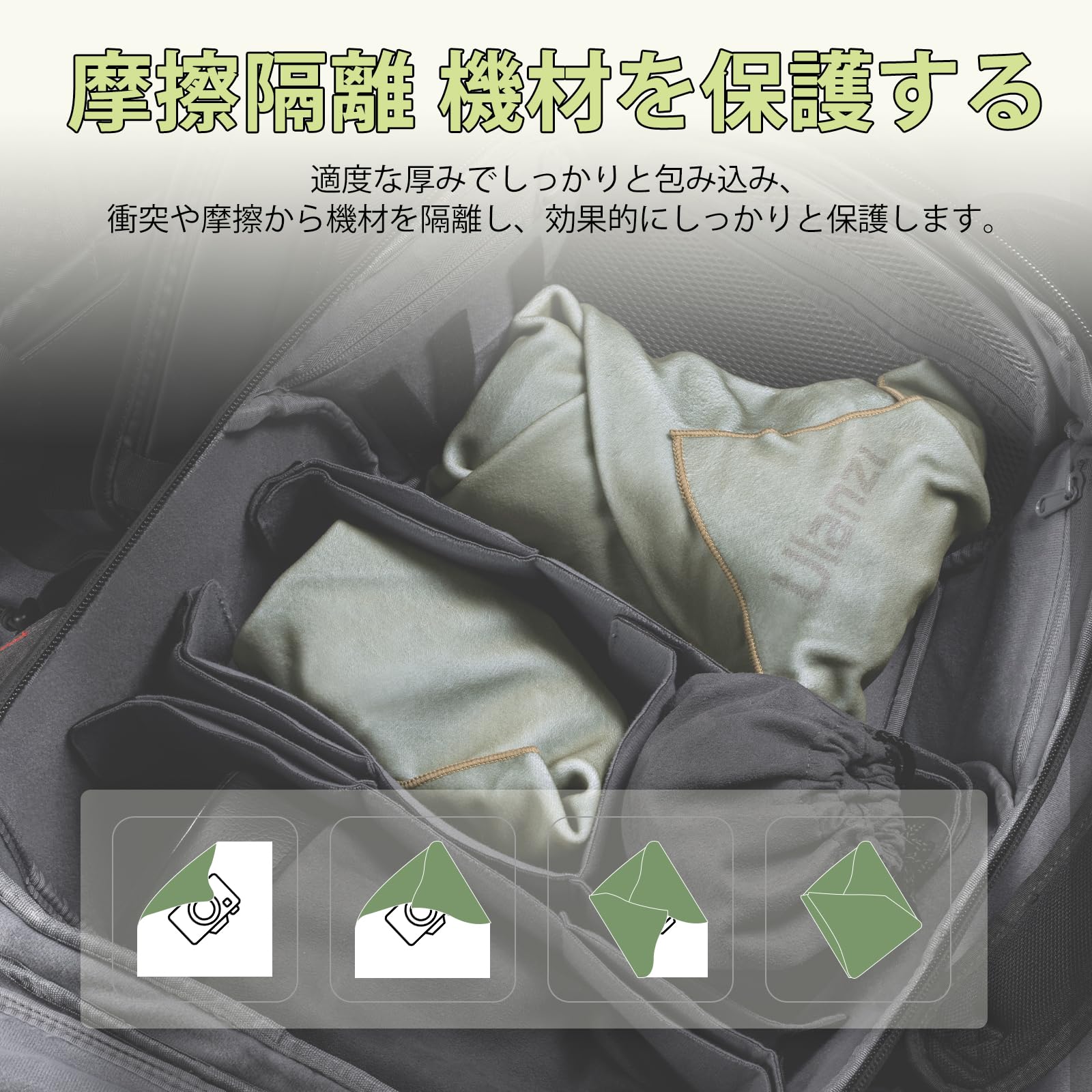 selectableの【送料無料】カメラ クロス カバー 保護｜アングル3
