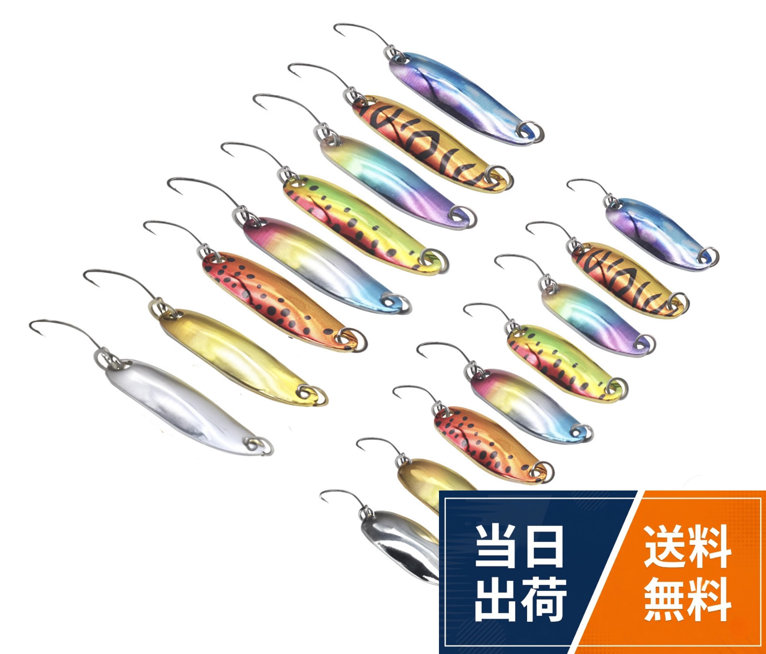 [KAJIKI] スプーン セット 2.5g/3.5g/5g トラウト 渓流釣り 管釣り ルアー ニジマス エリアトラウト ヤマメ イワナ ヒメマス