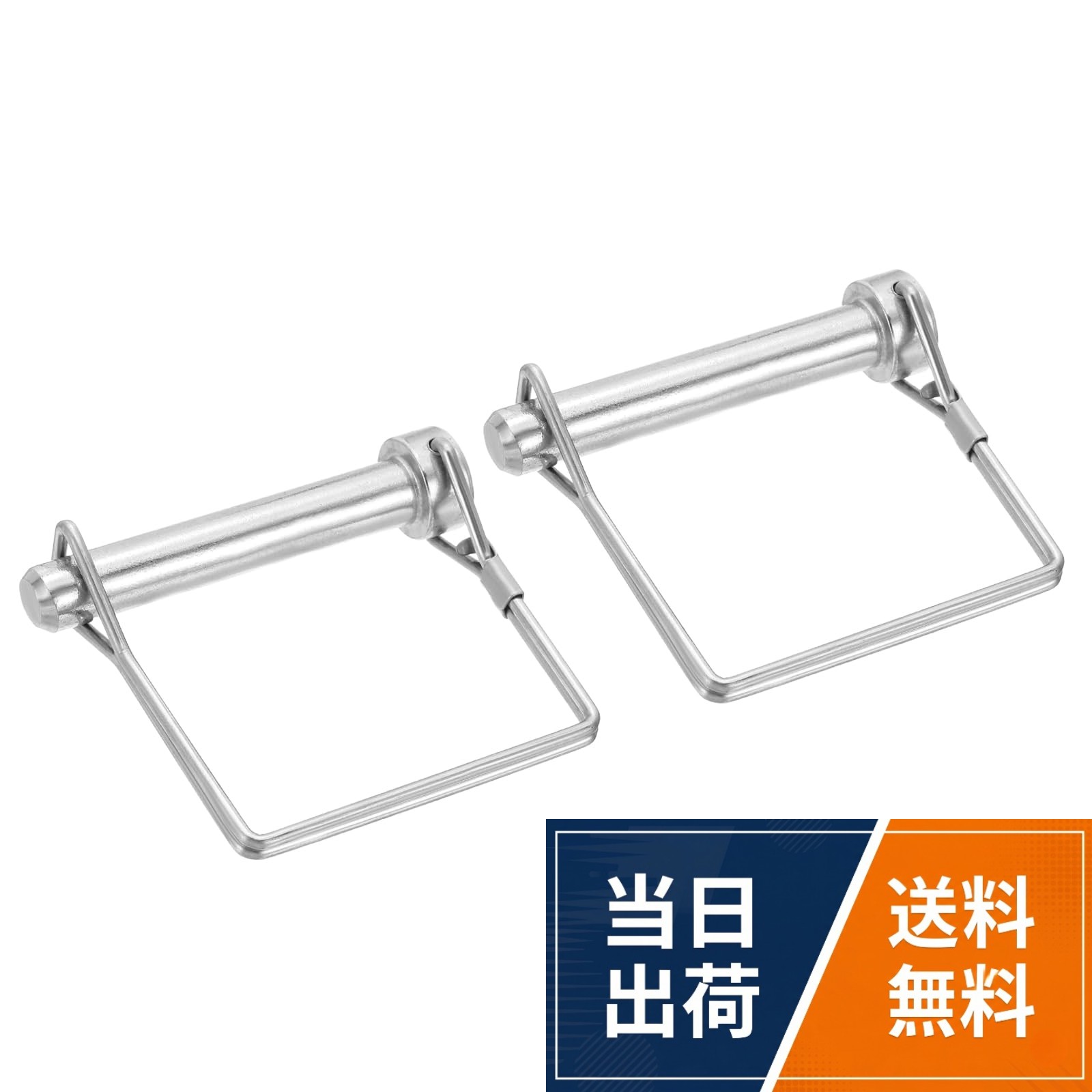 仕様：内寸：（L＊W）；ピン直径：；ピン長さ：；材質：；カラー：；セット内容：個 x丸シャフトロックピン。特長：良い品質な炭素鋼に亜鉛メッキ加工を施したスクエアシャフトロックピンで、優れた耐久性と耐腐食性を備え、過酷な屋外環境でも長期間使用できます。スクエアデザインと半柔軟性のあるスプリングスチール製リテーナークリップを採用し、取り付け・取り外しが簡単です。頑丈なロック機構により、走行中もトレーラーカプラーを確実に固定します。。用途：この多用途トレーラーカプラーは、農業用ワゴン、芝生用機器、ガーデニングツール、トラ ック、ボート、トレーラーヒッチ、PTOアクセサリーなど、さまざまな用途に適しています。トレーラーカプラーやジャッキホイールなどを確実に固定でき、トレーラーカプラーピンは欠かせないロックソリューションです。。使用方法：あんぜんに使用するため、シャフトロックピンをカプラーラッチにしっかり差し込み、リテーナークリップで確実に固定してください。必ず正しく取り付けられていることを確認し、最大限のあんぜん性と性能を確保してください。定期的にピンおよびリテーナークリップの摩耗や破損がないか点検してください。。注意：購入前にサイズをご確認いただき、機器との互換性を確認してください。最大のあんぜん性を確保するために、正しい取り付けを行ってください。手作業で測定したデータには若干の誤差が生じる場合があります。PATIKIL ロックピン 丸シャフト 個入り mm 304ステンレス鋼 トレーラー カプラーピン 角型 農業用ワゴン 芝生ヒッチ ガーデン用