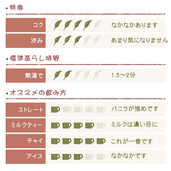 フレーバー紅茶 ミルキーバニラ 500gの紹介画像2