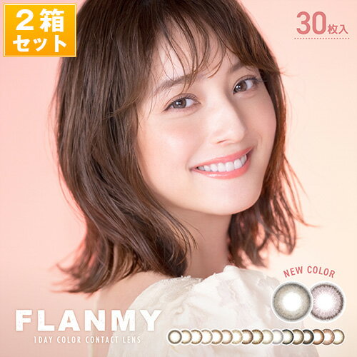 フランミー FLANMY ワンデーカラコン 佐々木希 30枚/箱 × 2箱SET