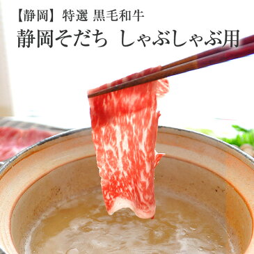 【静岡県】特選黒毛和牛「静岡そだち」 しゃぶしゃぶ用ギフト 500g(送料込)