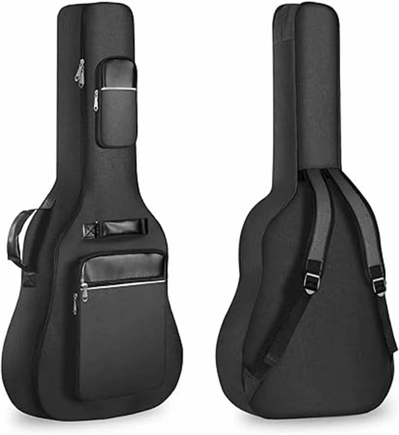 【製品仕様】サイズ幅105×奥行42×高さ14cm、重量は0.85kg。注意：手動測定で1〜3cmの誤差があります。実際の製品を参照してください。 【素材の選択】ギター用ソフトケースです。40インチや41インチのギターに適用します。バックパックは、丈夫で耐久性のある600D防水オックスフォード布で作られており、優れた防水効果、快適な感触、3D減圧を備えています。厚さ8MMのスポンジは、機器が押しつぶされたり破損したりするのを強力に防ぎます。 【快適で通気性]】快適で通気性のある生地、人体の曲線にフィットします。通気性のある減圧ショルダーストラップの設計、通気性に優れ、徐放効果があり、同時に熱を放散し、負荷への圧力を軽減して、快適でスタイリッシュになります。 【収納ポケット】収納袋は、教科書、ピック、ひもなどの小さなアクセサリーを収納するのに便利です。外出時に使いやすい。軽量で、体への負担を軽減できます。ジッパーヘッドは金属製で、双方向ジッパーヘッドはスムーズに開閉でき、耐久性と耐久性があります。 【ハンドルデザイン】デュアルショルダーストラップとキャリーハンドル、ポータブルのデュアルユース、複数の持ち運び方法。キャリーハンドルが厚くなり、手触りが良く、耐摩耗性があり、手の疲労を軽減し、旅行が簡単で便利です。ダブルストラップは調節可能で、機器を簡単外出に持ち運びできます。【製品仕様】サイズ幅105×奥行42×高さ14cm、重量は0.85kg。注意：手動測定で1〜3cmの誤差があります。実際の製品を参照してください。 【素材の選択】ギター用ソフトケースです。40インチや41インチのギターに適用します。バックパックは、丈夫で耐久性のある600D防水オックスフォード布で作られており、優れた防水効果、快適な感触、3D減圧を備えています。厚さ8MMのスポンジは、機器が押しつぶされたり破損したりするのを強力に防ぎます。 【快適で通気性]】快適で通気性のある生地、人体の曲線にフィットします。通気性のある減圧ショルダーストラップの設計、通気性に優れ、徐放効果があり、同時に熱を放散し、負荷への圧力を軽減して、快適でスタイリッシュになります。 【収納ポケット】収納袋は、教科書、ピック、ひもなどの小さなアクセサリーを収納するのに便利です。外出時に使いやすい。軽量で、体への負担を軽減できます。ジッパーヘッドは金属製で、双方向ジッパーヘッドはスムーズに開閉でき、耐久性と耐久性があります。 【ハンドルデザイン】デュアルショルダーストラップとキャリーハンドル、ポータブルのデュアルユース、複数の持ち運び方法。キャリーハンドルが厚くなり、手触りが良く、耐摩耗性があり、手の疲労を軽減し、旅行が簡単で便利です。ダブルストラップは調節可能で、機器を簡単外出に持ち運びできます。