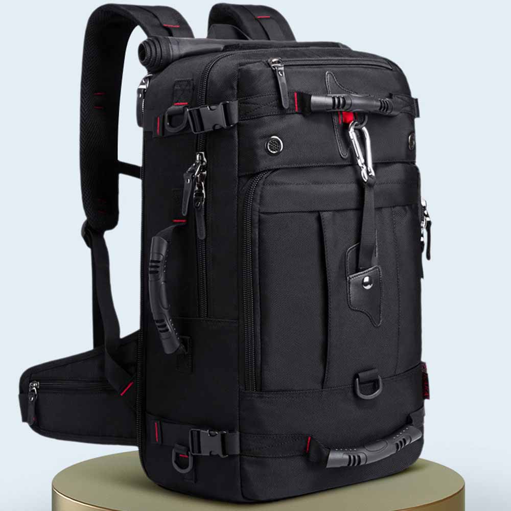 バックパック 黒 】登山リュック40L 旅行 大容量 登山 防災 15.6インチPC 3way リュックサック スクエア アウトドア 防水 多機能 バックパック リュック 【時間限定！ おしゃれ