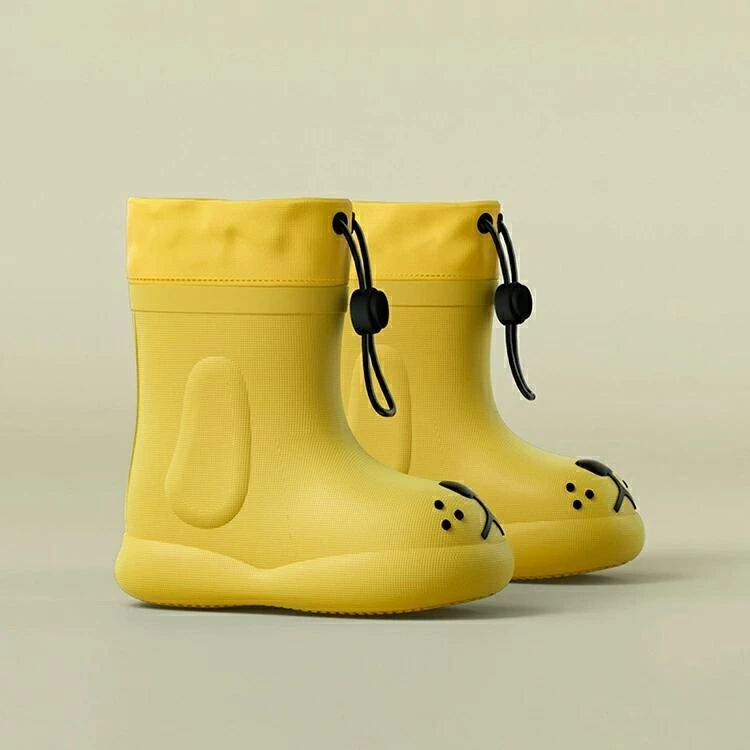 絞れる 歩きやすい かわいい 長靴 子供 防水 可愛い rainboots キッズ おしゃれ レ...