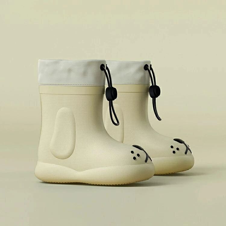 絞れる 歩きやすい かわいい 長靴 子供 防水 可愛い rainboots キッズ おしゃれ レ...