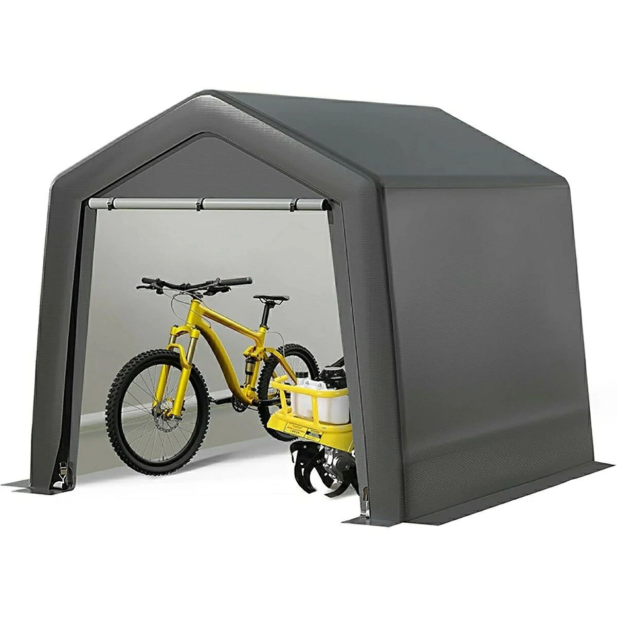 サイクルハウス 屋外収納物置 自転車置き場 サイクルポート バイクガレージ 1.8m*1.8m*1.8m サイクルガレージ 自転車 テント 保管 収納 物置 高耐久鋼フレーム UVカット 防水 雨よけ ガーデニング 園芸用品 収納 DIY ガレージ アウトドア 物置き 屋根 車庫 バイクガレージ サイクルガレージ 自転車 テント 屋根 車庫 自転車小屋 保管 収納 物置 バイク ガレージ ガレージテント 商品情報 【商品仕様】素材：プラスティック製 金属製 【商品特徴】 通年で使用可能な屋外収納シェルター 耐久性に優れた防水生地を採用 スチール製のフレームスタビライザーを使用 【商品詳細】 屋外収納物置は設置面積が小さく、設置場所のスペースが限られている場合でも最大限の収納力を発揮します。 園芸工具、芝刈り機、除雪機、スノーモービル、ATV、プール用品など、見えないところに保管する必要があるものを格納するのに最適です。 1年を通して季節を問わず使用できるように設計されており、日光、雨、樹液などから格納しているものを保護します。こちらの物置で最大限の収納スペースを取り戻しましょう。 【多機能ポータブルシェッド】広々とした収納スペースで、バイク自転車薪園芸工具など様々な物品を整理保管可能。屋外スペースをすっきり整頓できます。サイズ1：180CM×180CM×180CM ， 中型バイク2台or自転車4台収納可能。サイズ2：180×300×200CM，サイズ3：240×240×240CM，自転車4-6台収納可能。 【高品質バイクテント】通常の安物シェッドと異なり、分厚い亜鉛メッキ鋼管フレーム採用で頑丈錆びにくく長寿命。PE製カバーはUPF50+（UVカット99%）完全防水耐撕裂仕様。 【簡単組立自転車置き場】工具不要で分かりやすい組立説明書。2人でより迅速に設置可能。【注意】組立時は手袋着用し、取り扱いにご注意ください。ジョイント部分への差し込みとパイプのつなぎ目で完成する直感的な設計 【ロールアップドア】ジッパー式ドアは高さ調節可能。上部スナップボタンで巻き上げ固定でき、出し入れが便利。夜間はジッパーを閉めて動物侵入を防止。 【強化メタルフレーム】厚肉アルミフレームで抜群の安定性。特殊亜鉛メッキ処理で防水防錆。あらゆる天候に対応する理想的な屋外用シェッドです。サイクルハウス 屋外収納物置 自転車置き場 サイクルポート バイクガレージ 1.8m*1.8m*1.8m サイクルガレージ 自転車 テント 保管 収納 物置 高耐久鋼フレーム UVカット 防水 雨よけ ガーデニング 園芸用品 収納 DIY ガレージ アウトドア 物置き 屋根 車庫 バイクガレージ サイクルガレージ 自転車 テント 屋根 車庫 自転車小屋 保管 収納 物置 バイク ガレージ ガレージテント 商品情報 【商品仕様】素材：プラスティック製 金属製 【商品特徴】 通年で使用可能な屋外収納シェルター 耐久性に優れた防水生地を採用 スチール製のフレームスタビライザーを使用 【商品詳細】 屋外収納物置は設置面積が小さく、設置場所のスペースが限られている場合でも最大限の収納力を発揮します。 園芸工具、芝刈り機、除雪機、スノーモービル、ATV、プール用品など、見えないところに保管する必要があるものを格納するのに最適です。 1年を通して季節を問わず使用できるように設計されており、日光、雨、樹液などから格納しているものを保護します。こちらの物置で最大限の収納スペースを取り戻しましょう。 【多機能ポータブルシェッド】広々とした収納スペースで、バイク自転車薪園芸工具など様々な物品を整理保管可能。屋外スペースをすっきり整頓できます。サイズ1：180CM×180CM×180CM ， 中型バイク2台or自転車4台収納可能。サイズ2：180×300×200CM，サイズ3：240×240×240CM，自転車4-6台収納可能。 【高品質バイクテント】通常の安物シェッドと異なり、分厚い亜鉛メッキ鋼管フレーム採用で頑丈錆びにくく長寿命。PE製カバーはUPF50+（UVカット99%）完全防水耐撕裂仕様。 【簡単組立自転車置き場】工具不要で分かりやすい組立説明書。2人でより迅速に設置可能。【注意】組立時は手袋着用し、取り扱いにご注意ください。ジョイント部分への差し込みとパイプのつなぎ目で完成する直感的な設計 【ロールアップドア】ジッパー式ドアは高さ調節可能。上部スナップボタンで巻き上げ固定でき、出し入れが便利。夜間はジッパーを閉めて動物侵入を防止。 【強化メタルフレーム】厚肉アルミフレームで抜群の安定性。特殊亜鉛メッキ処理で防水防錆。あらゆる天候に対応する理想的な屋外用シェッドです。