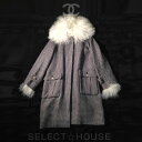 【中古/ユーズド】シャネル コート【送料無料】【SELECTHOUSE☆セレクトハウス】【YDKG-k】【smtb-k】【W3】CHANEL 14A パリダラスコレクション ファーとりはずし 2Way ロングコート【正規店直接買付品】国内即発送OK