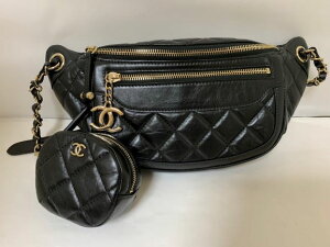 【国内完売】【在庫即発】CHANEL ウエスト バッグ & コインパース【19A】【SELECTHOUSE☆セレクトハウス】バッグ コインケース　ユーズド