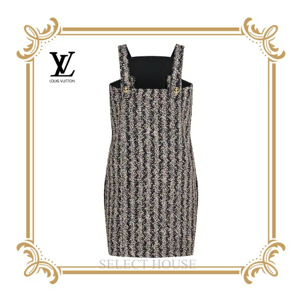 【SELECTHOUSE☆セレクトハウス】【新品】【お取り寄せ15日から25日】【送料無料】【21SS】LOUIS VUITTONアンカーボタンツイードオーバーオールドレス