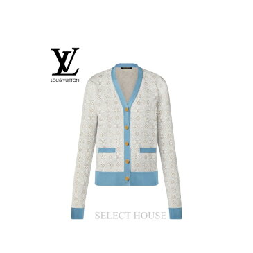 【22C】【SELECTHOUSE☆セレクトハウス】【新品】【お取り寄せ15日から25日】【送料無料】LOUIS VUITTONSINCE 1854コントラストトリムカーディガン
